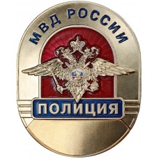 Нагрудный знак МВД России Полиция